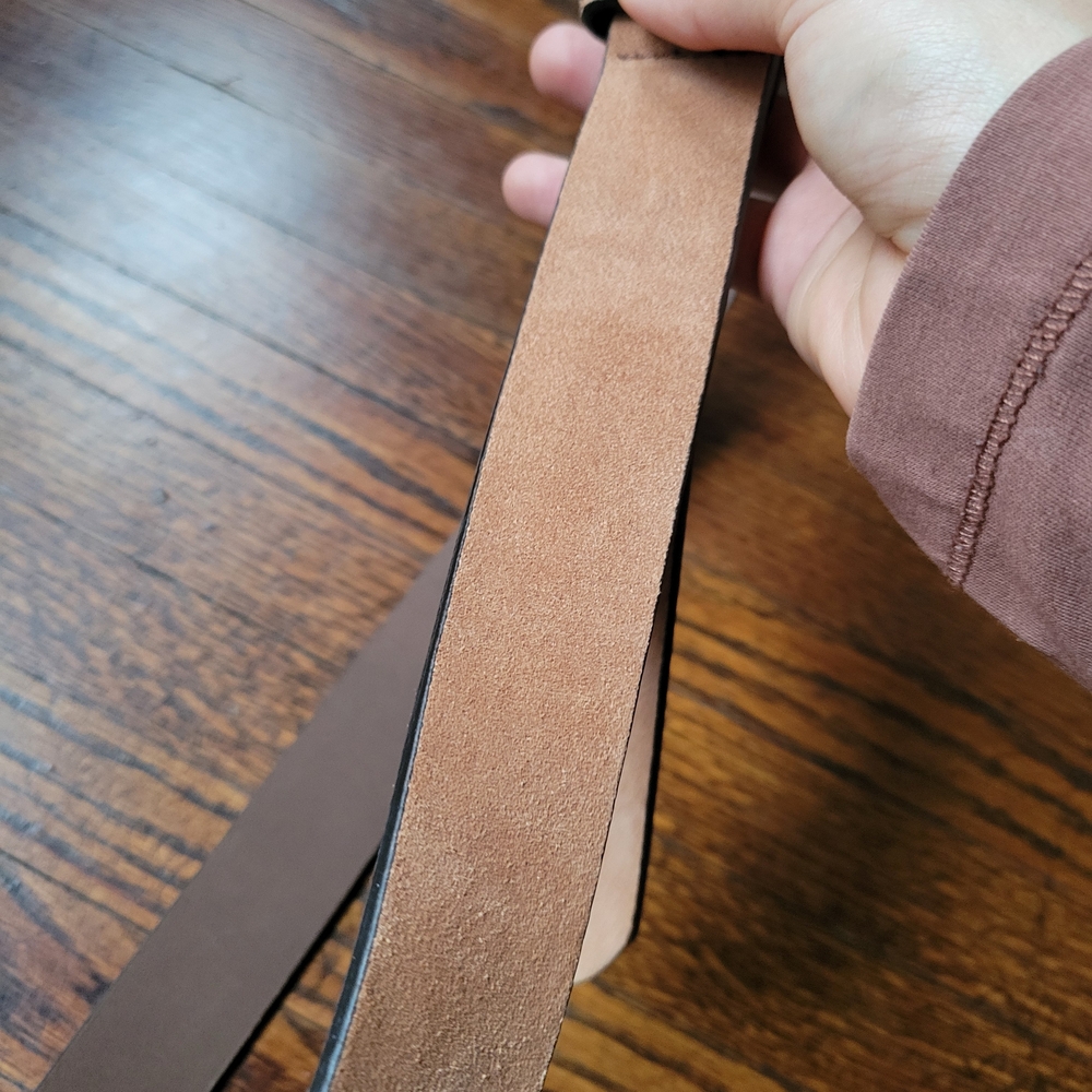 Time and Tru L Women’s Leather Belt Cognac Western, Casual - Picture 3 of 11